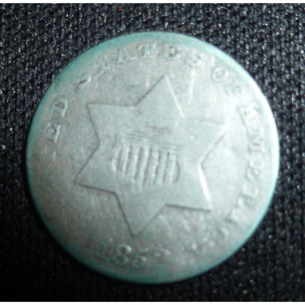 1852 3 Cent Nickel Silver